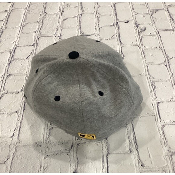 New Era Cap Hat Unisex Size 7 1/4" Color Black Gray Oakland Athletics Fitted Cap - Picture 7 of 12